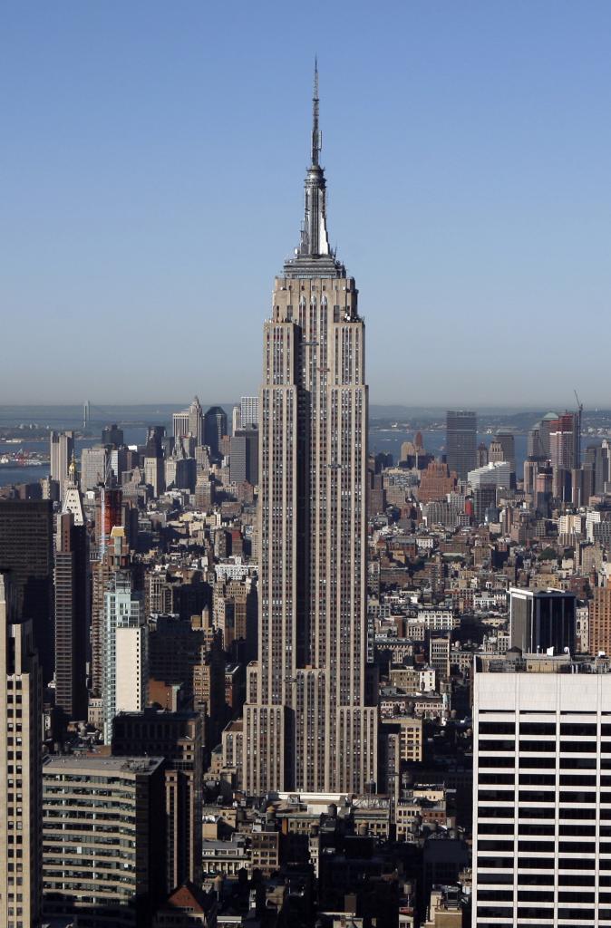 A view of the Empire State Building in New York.