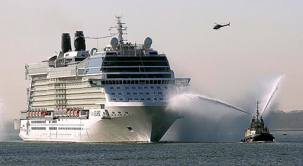 The Celebrity Eclipse cruise ship.