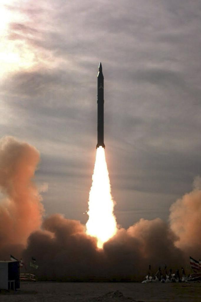 Launch of the Sajjil-2 missile from somewhere in Iran