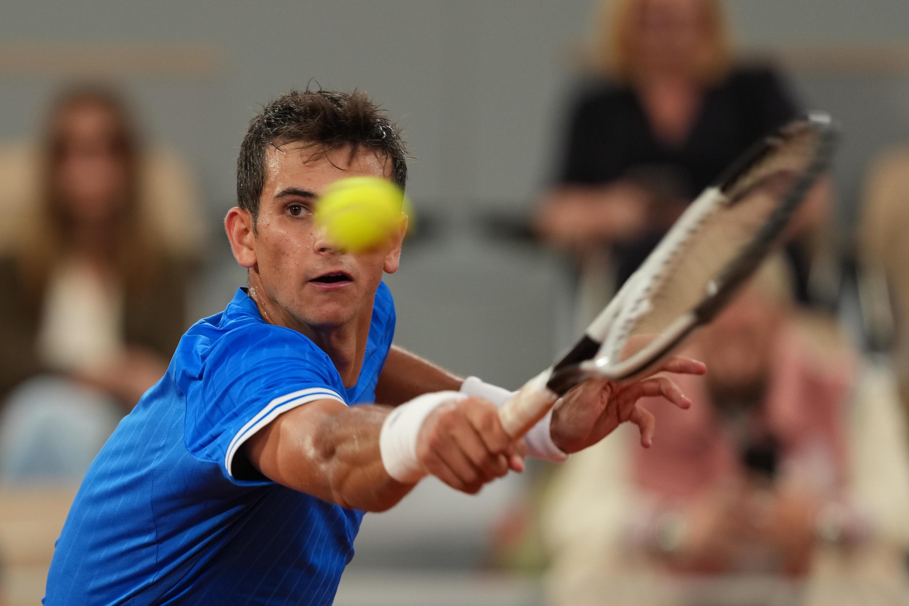 Spanish player Rafa J�dar facing Zverev, this Tuesday.