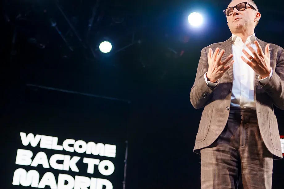 Stefano Domenicali, during the presentation of the Madrid Grand Prix at Ifema.