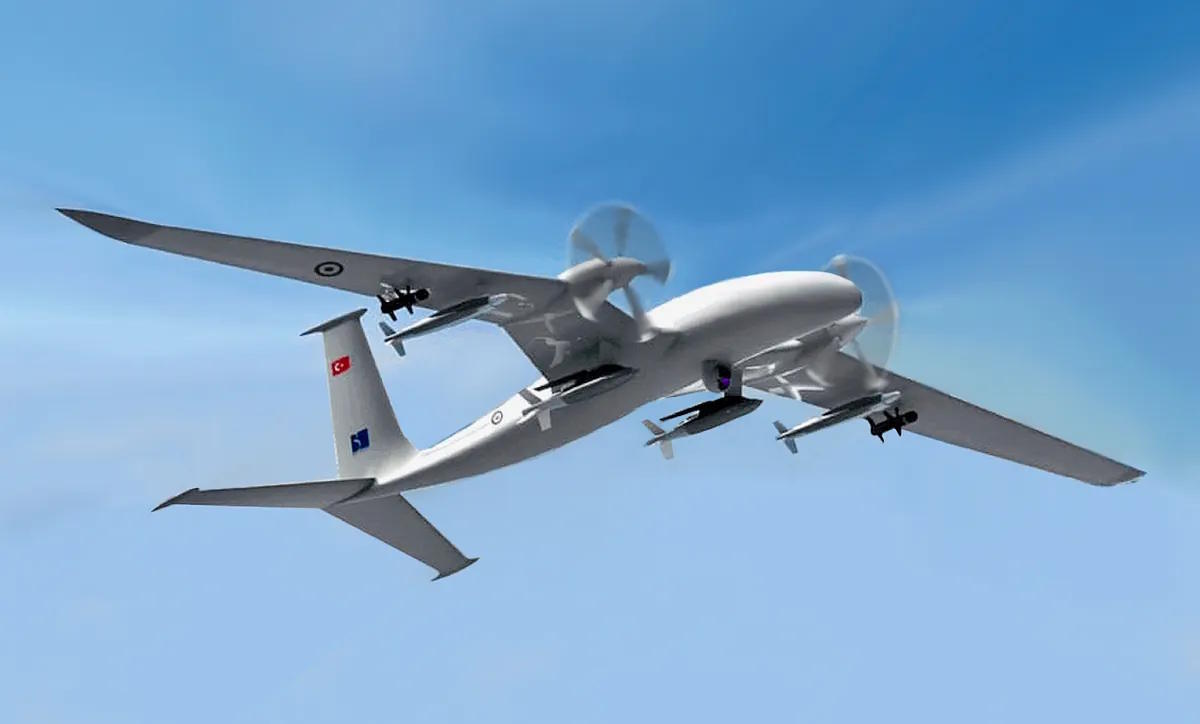 Image of the Bayraktar Akinci attack drone.