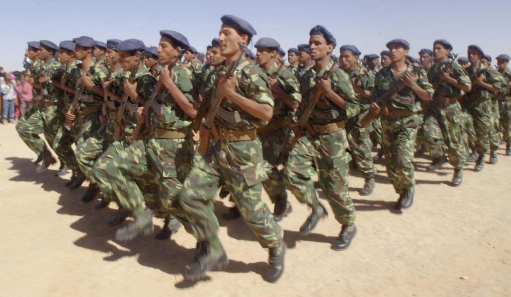 Soldiers from the Polisario Front.