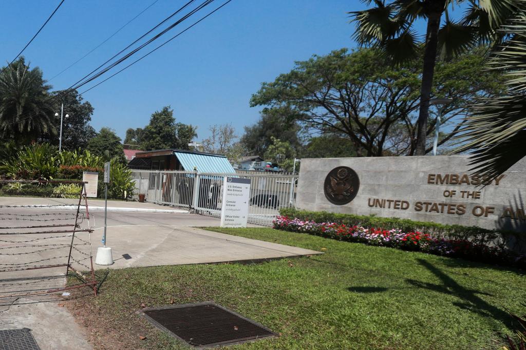 This shows U.S. Embassy in Yangon, Myanmar.