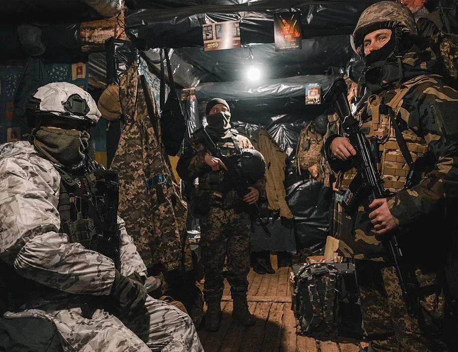 In Ukraine, drones are forcing soldiers to hide underground.