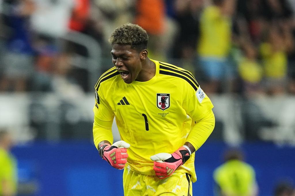 Japan goalkeeper Zion Suzuki.