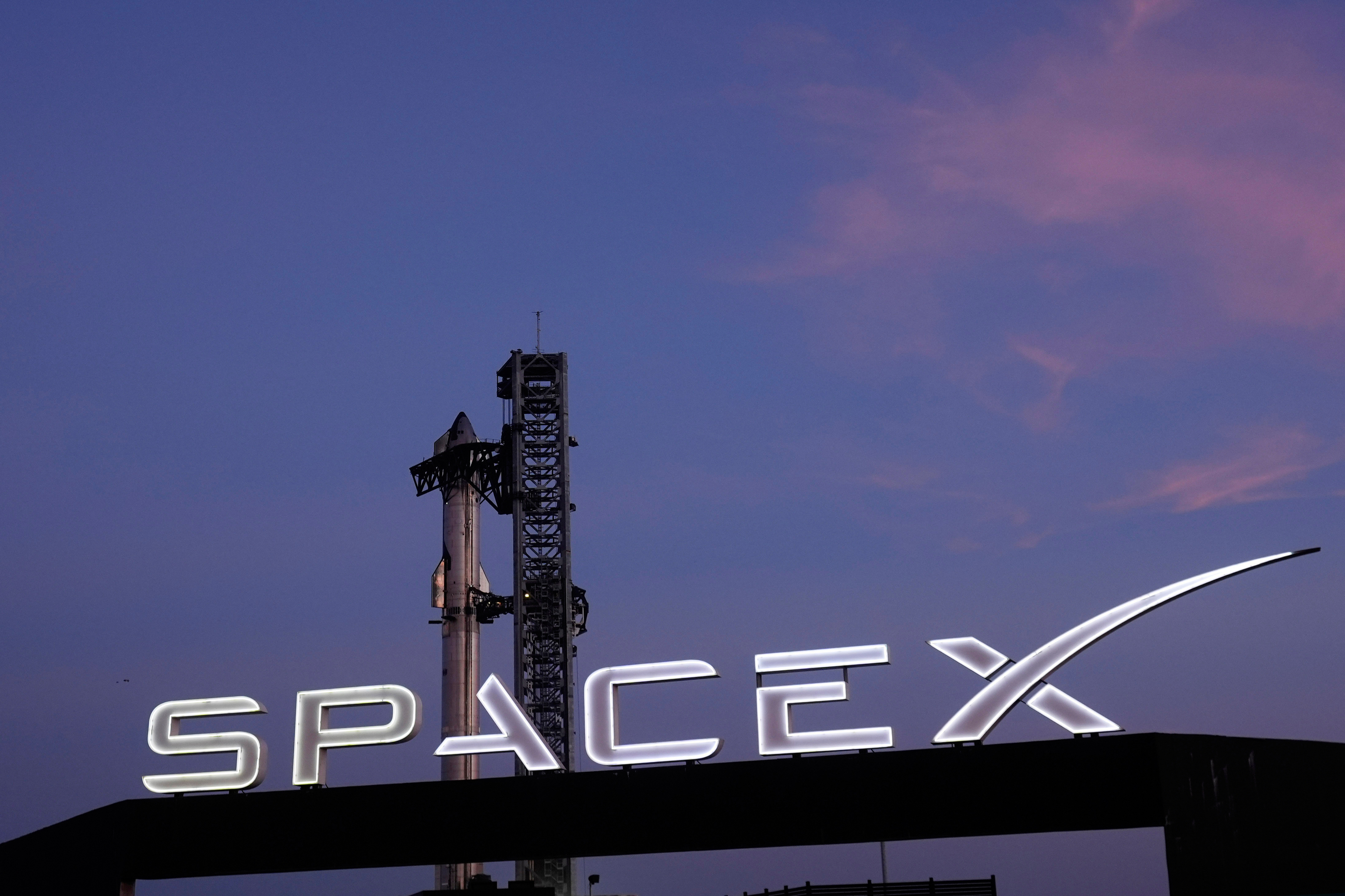 SpaceX's Starship rocket at its Starbase in Boca Chica.