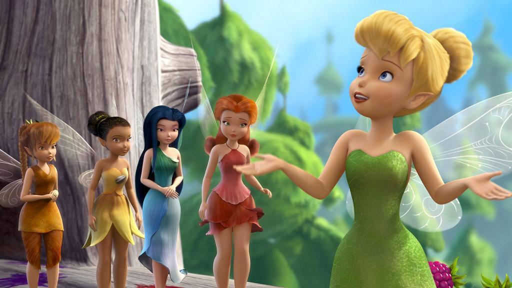 Tinker Bell during a Disney film.