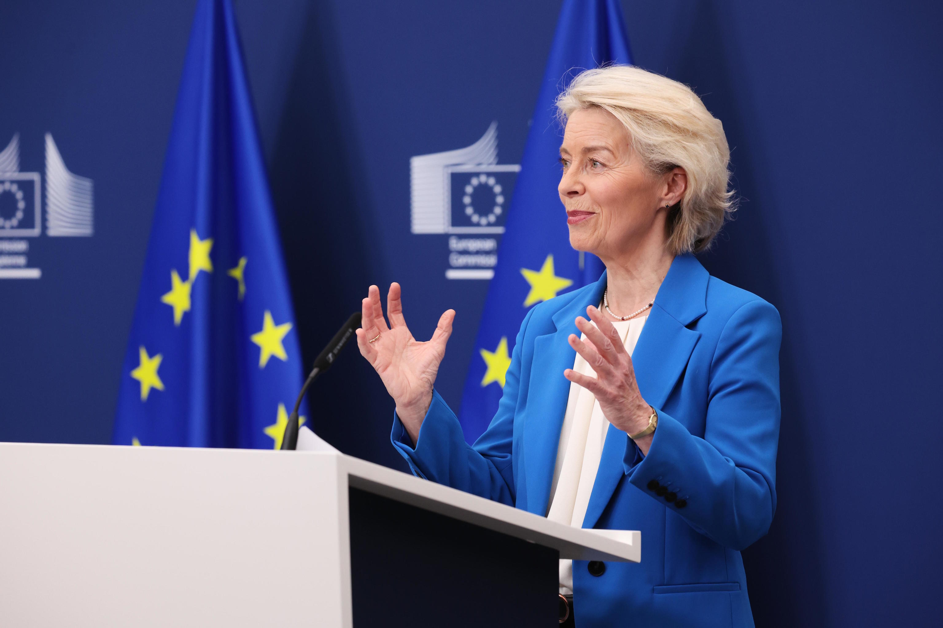 The President of the European Commission, Ursula von der Leyen.