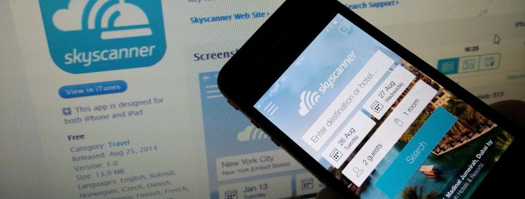 Skyscanner website.