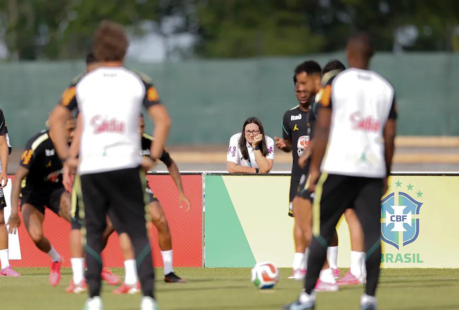 Marisa Santiago, during a Brazil training session.