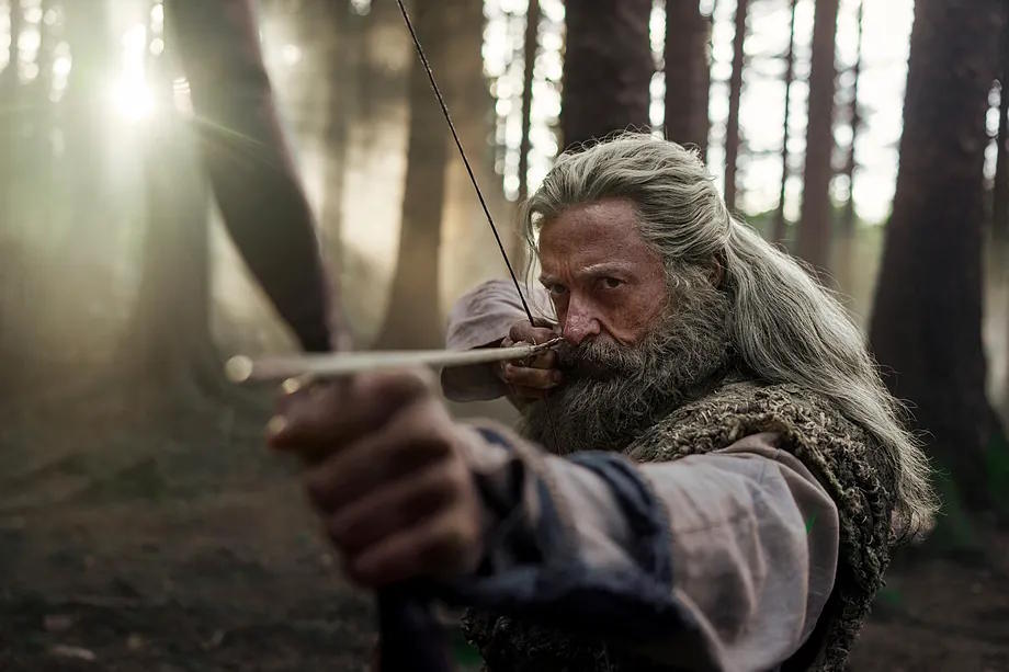 Hugh Jackman in a scene from 'The Death of Robin Hood'.