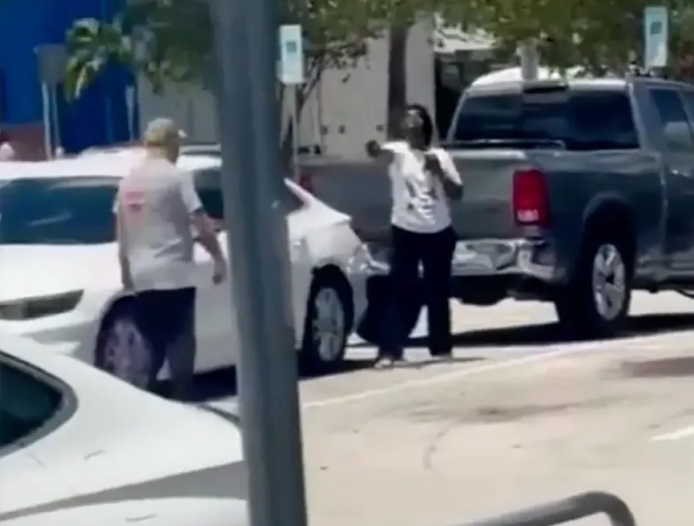 The woman shot him after feeling threatened by the soldier.