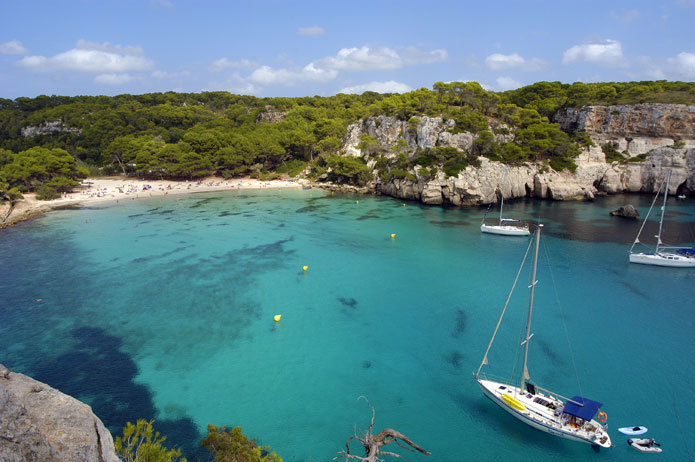 Cala Macarella in Menorca.