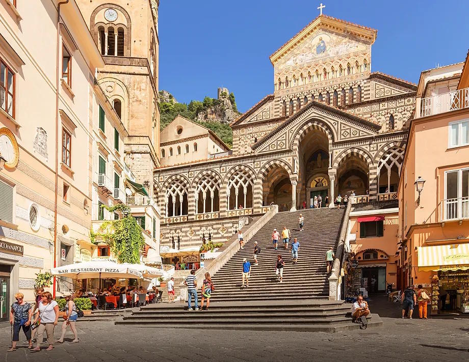 The Cathedral of St. Andrew, with its staircases.