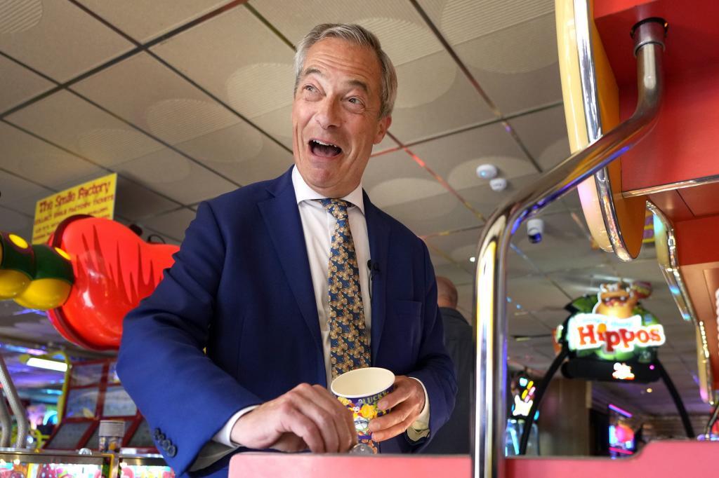 Britain's Nigel Farage, Reform UK party leader.