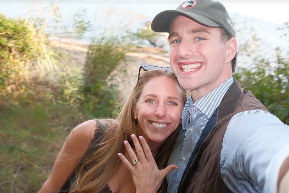 Ned Donovan and Megan Tomlin, in a photo shared on TikTok.