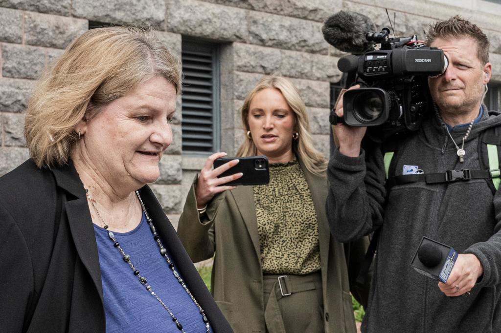 Milwaukee County Circuit Judge Hannah Dugan leaves the federal courthouse