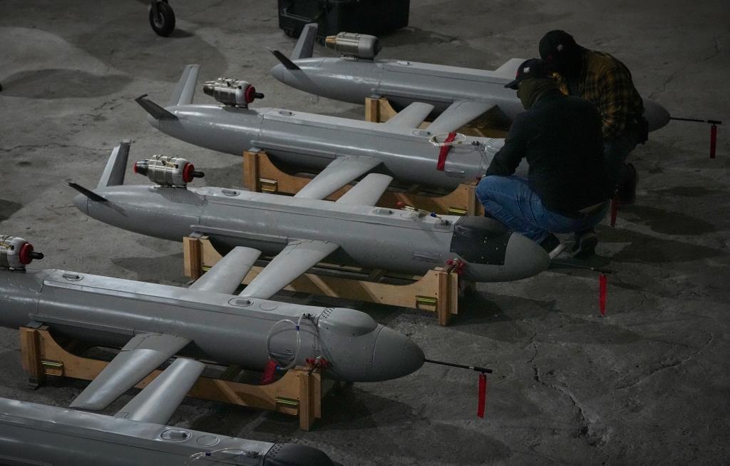 Servicemen of Ukraine's defense intelligence set up the Peklo (Hell) missile drones against Russian