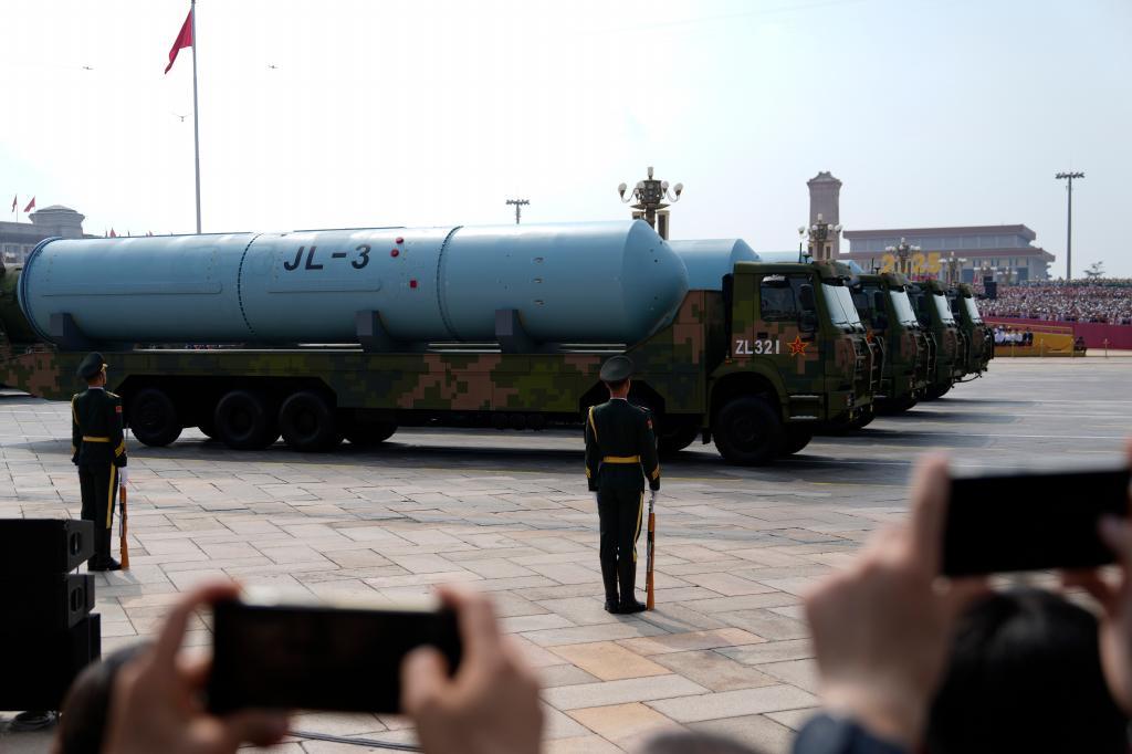 Chinese military vehicles.