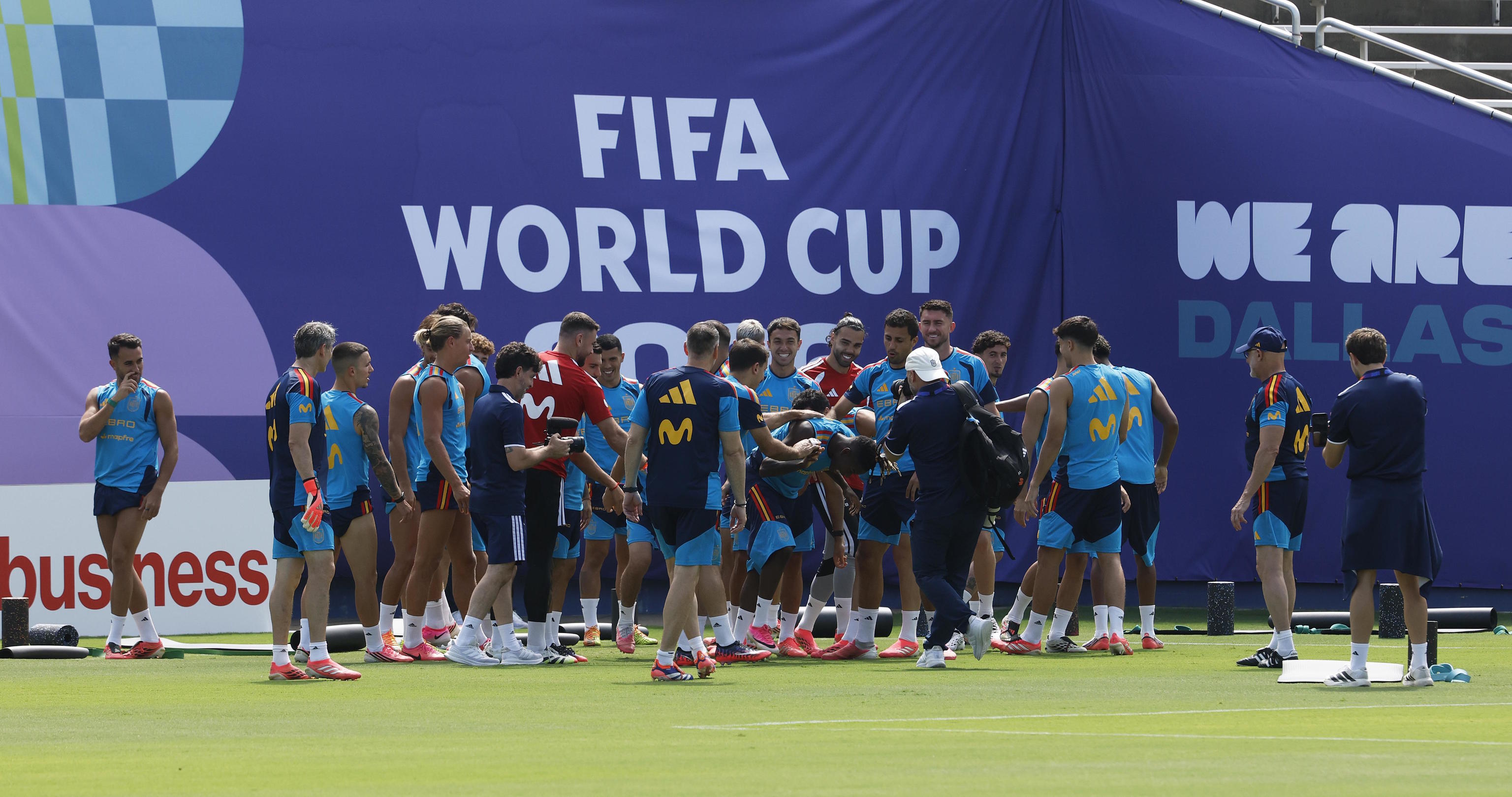 Spanish National Team training session.