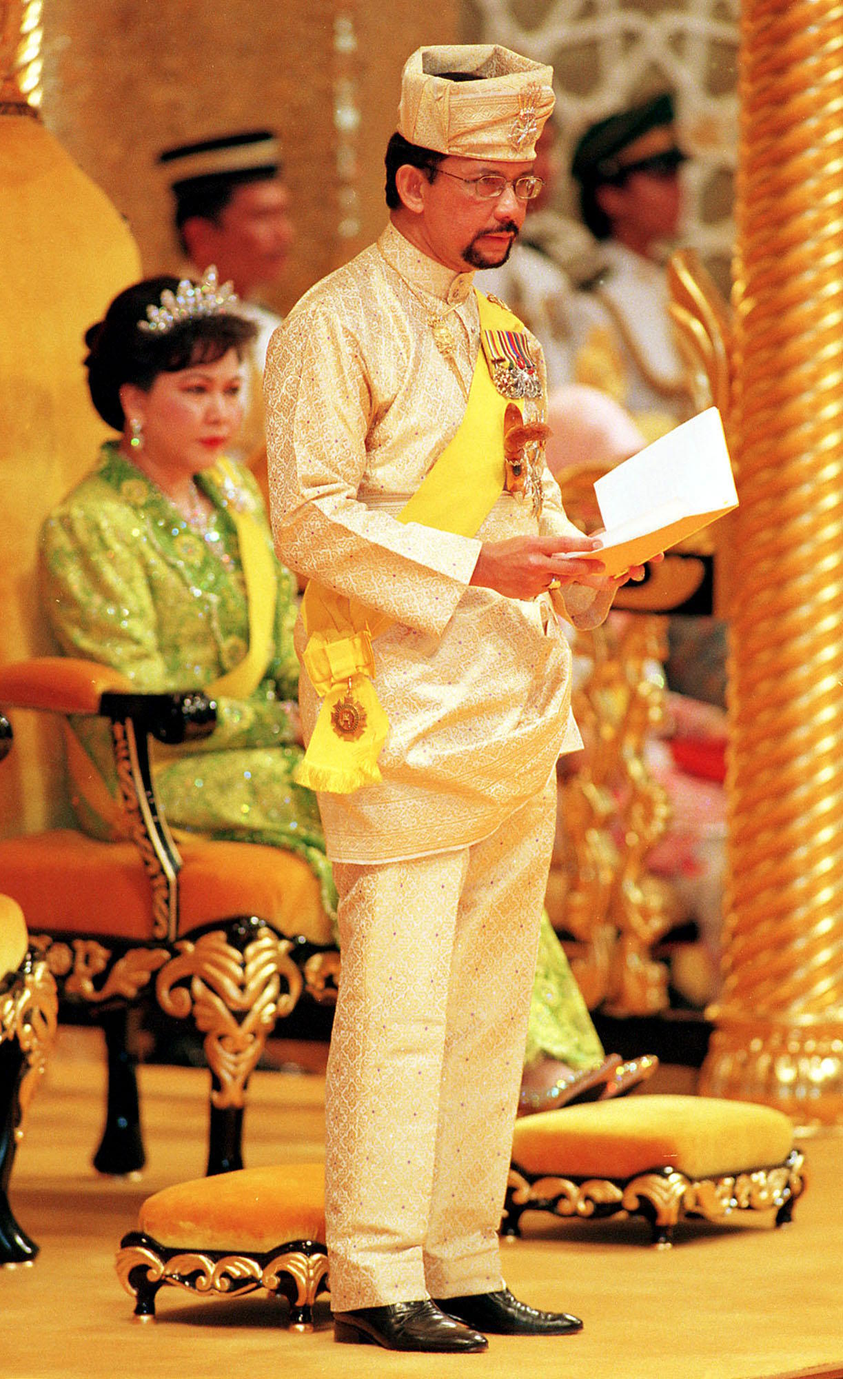 The Sultan of Brunei in a 1999 image.