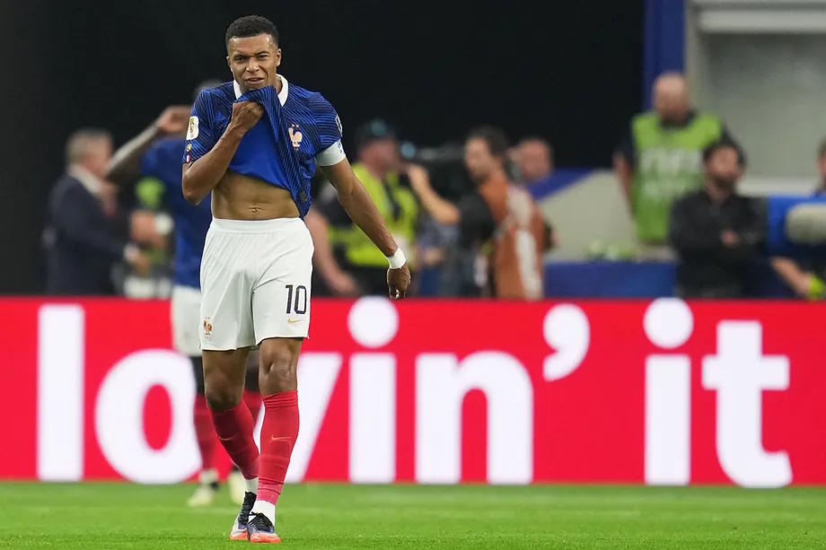 Mbappé, after Oyarzabal's 0-1, on Monday in Dallas.