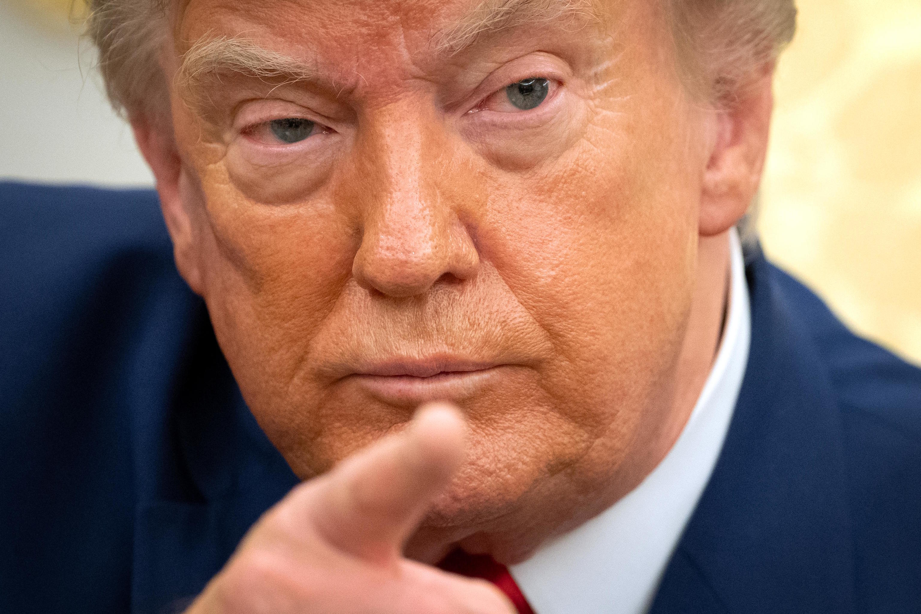 U.S. President Donald Trump in a recent image.