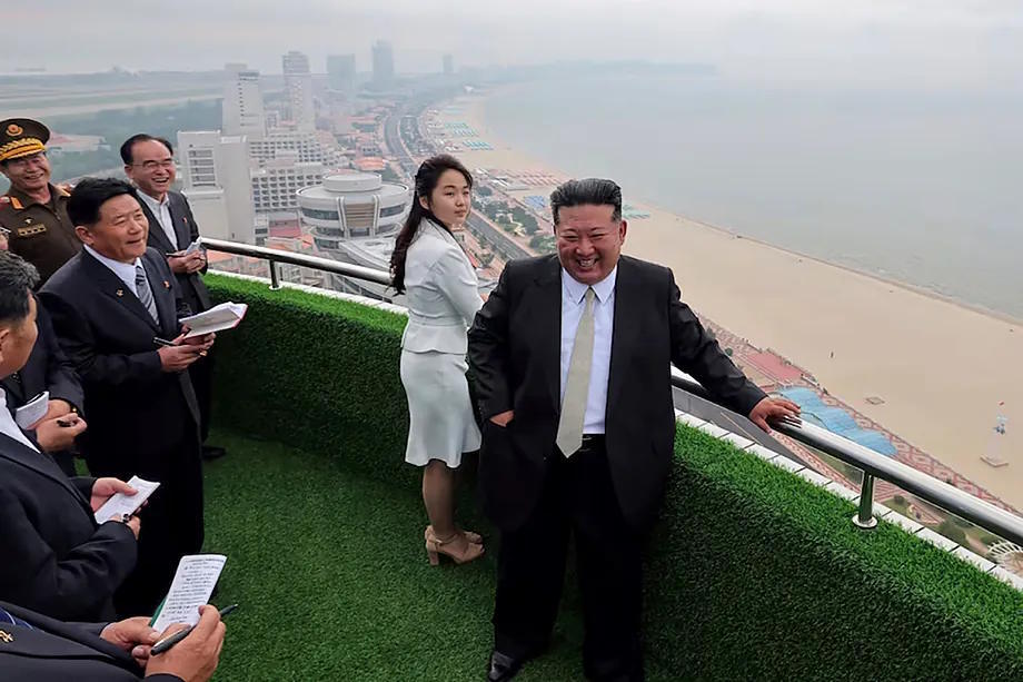 The North Korean leader and his daughter at the inauguration last year of the coastal tourist area of Wonsan.