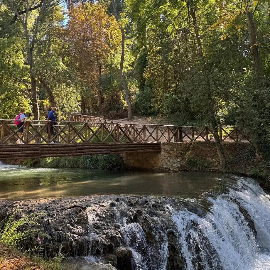 The historic setting of the Monasterio de Piedra.