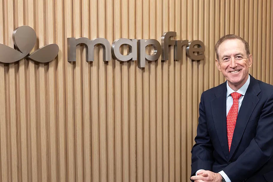 Mapfre's President, Antonio Huertas, during the presentation of the new corporate image earlier this year.