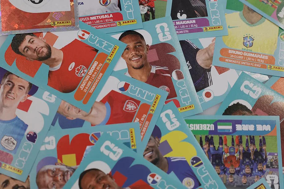 Panini stickers from this World Cup.