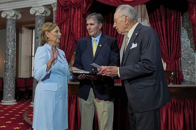 Senator Darline Graham, during her swearing-in ceremony.
