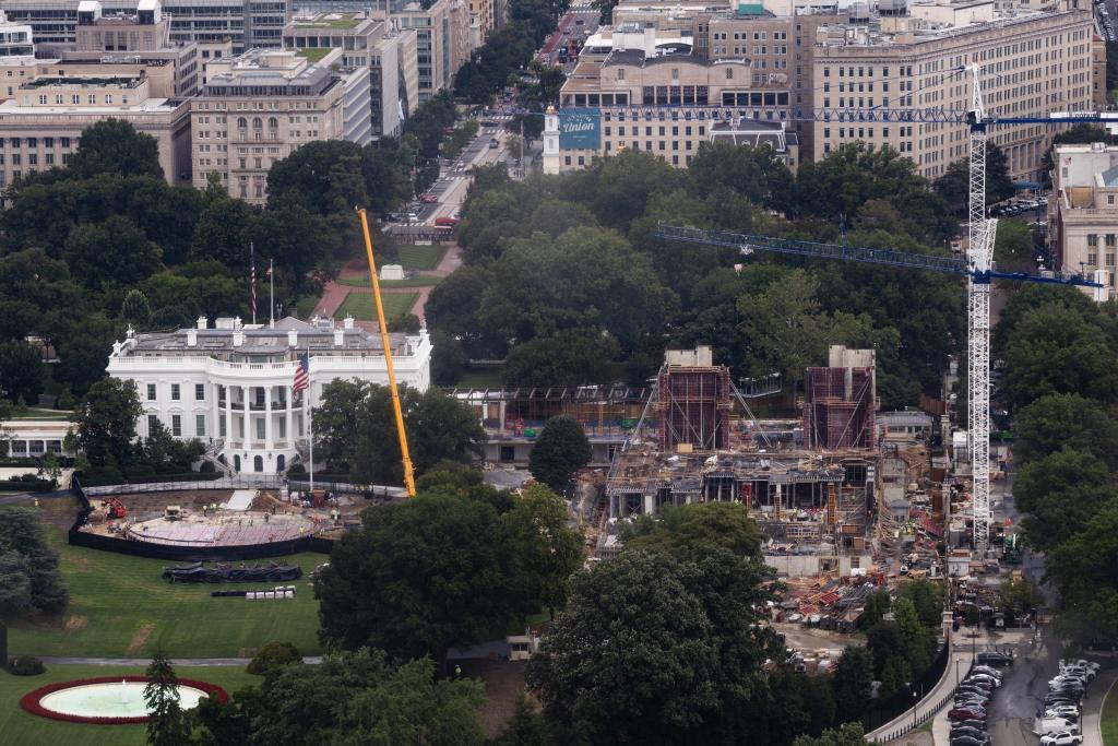 A look at the construction of the new White House ballroom