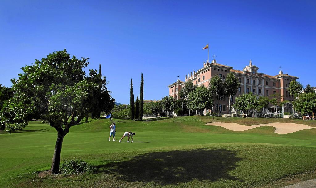 The Villa Padierna Hotel building in Benahavis.