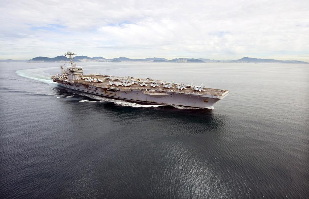 US aircraft carrier 'USS George Washington'.