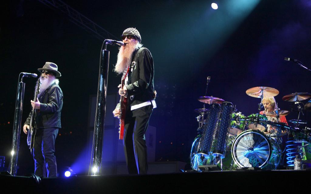 Dusty Hill, from left, Billy Gibbons and Frank Beard of ZZ Top