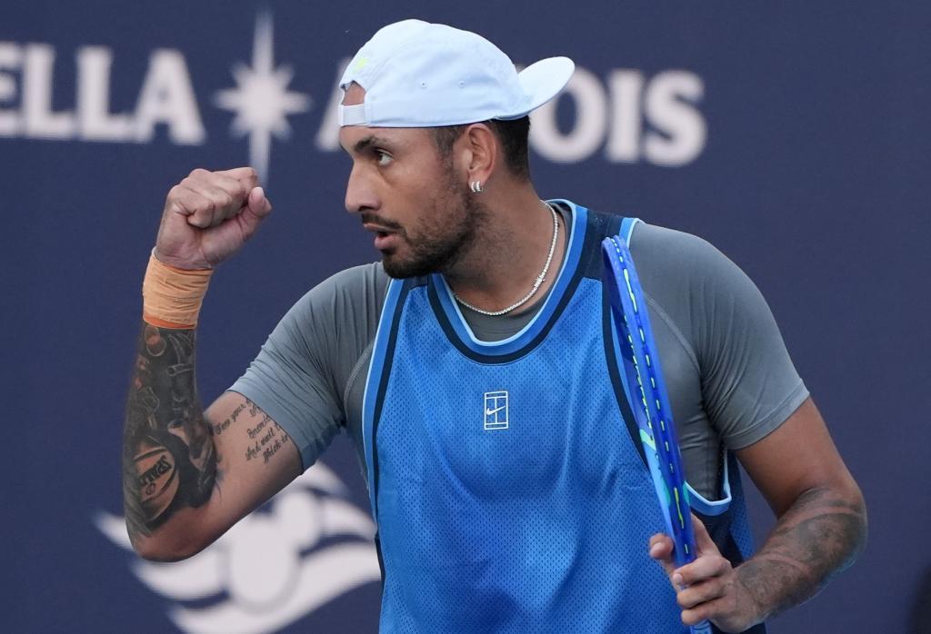Nick Kyrgios, of Australia.