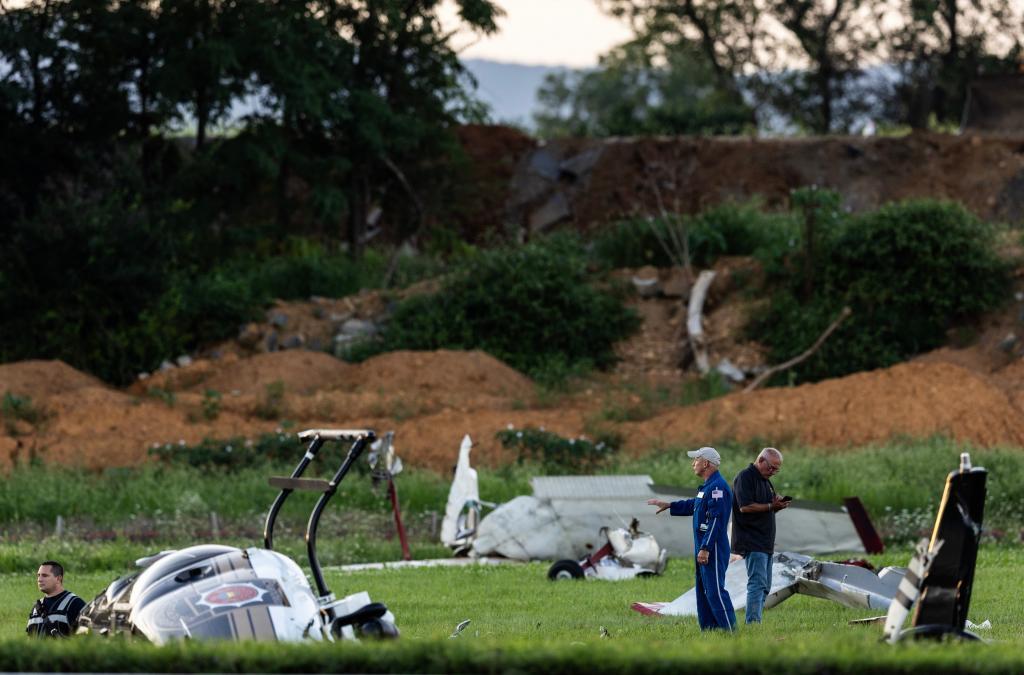Authorities are investigating a collision between a Pennsylvania State Police helicopter and a small plane.
