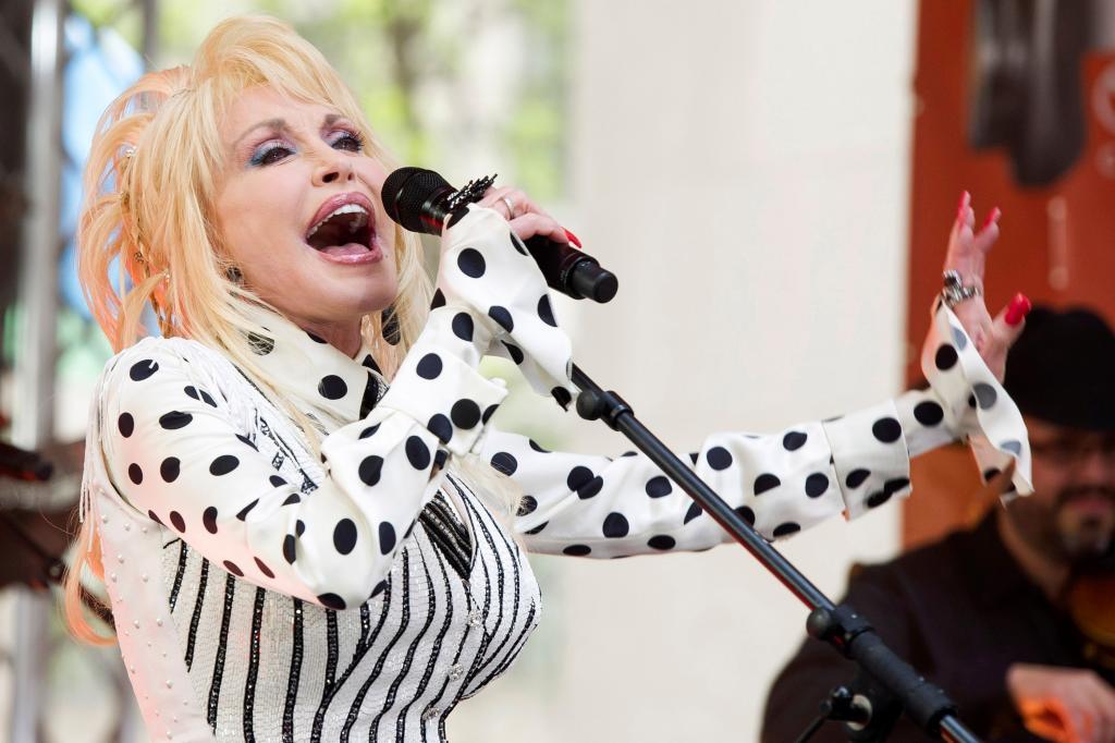 Dolly Parton performs on NBC's "Today" show in New York