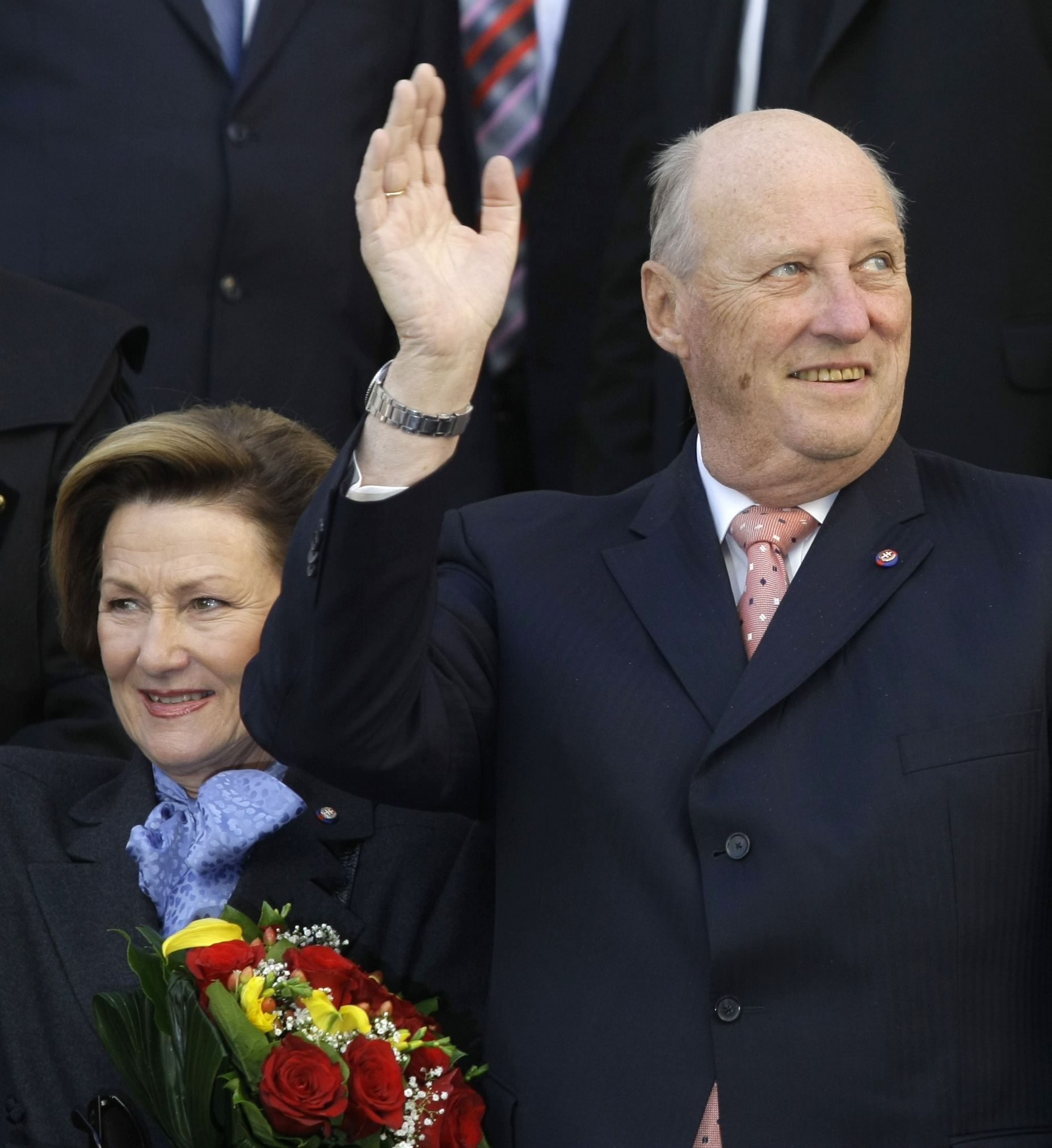 Norway's King Harald, right, and Queen Sonja.