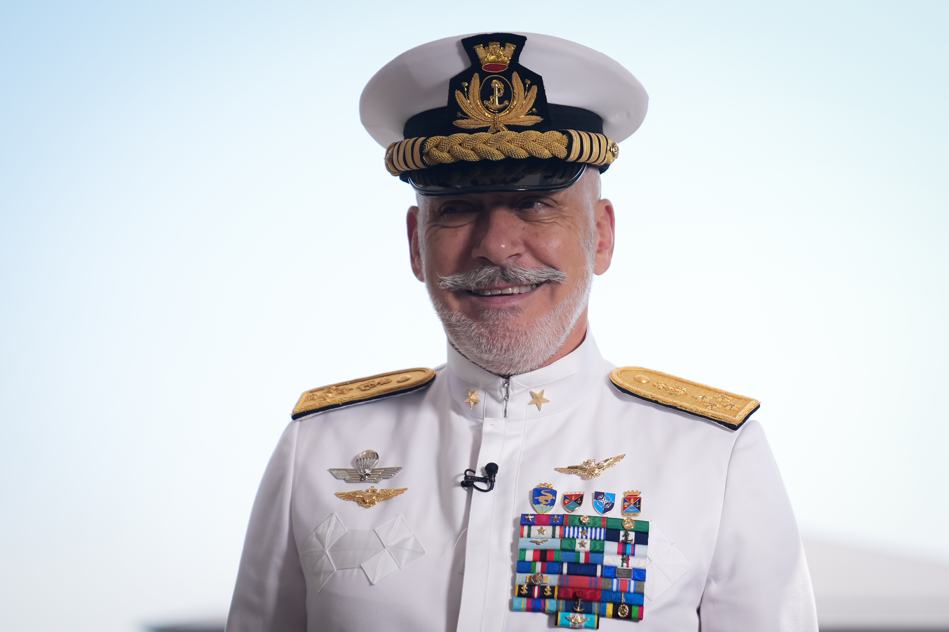 NATO's top military official, Admiral Giuseppe Cavo Dragone.