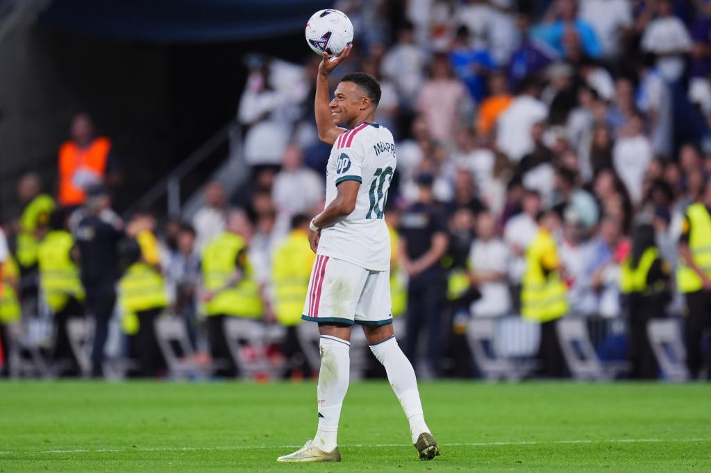 Real Madrid's Kylian Mbappe.