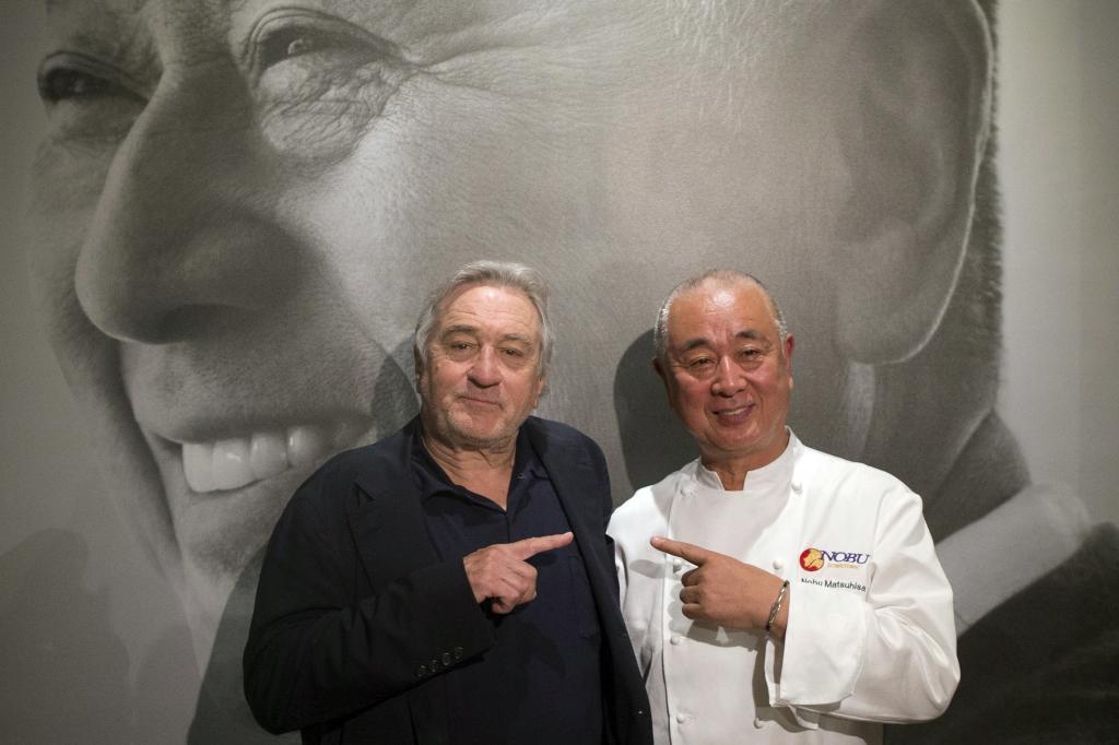 Actor Robert De Niro, left, and Chef Nobu Matsuhisa