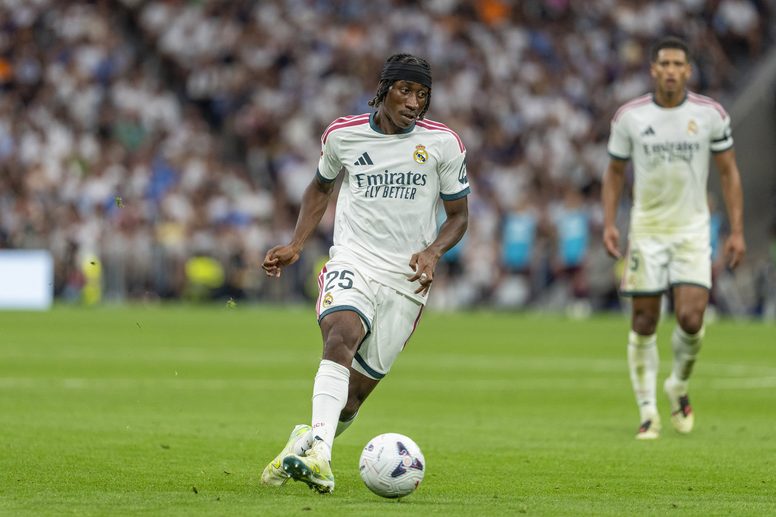 Real Madrid's Ivorian forward Yan Diomande.
