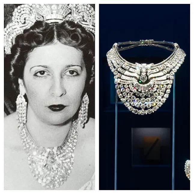 Queen Nazli and the necklace.