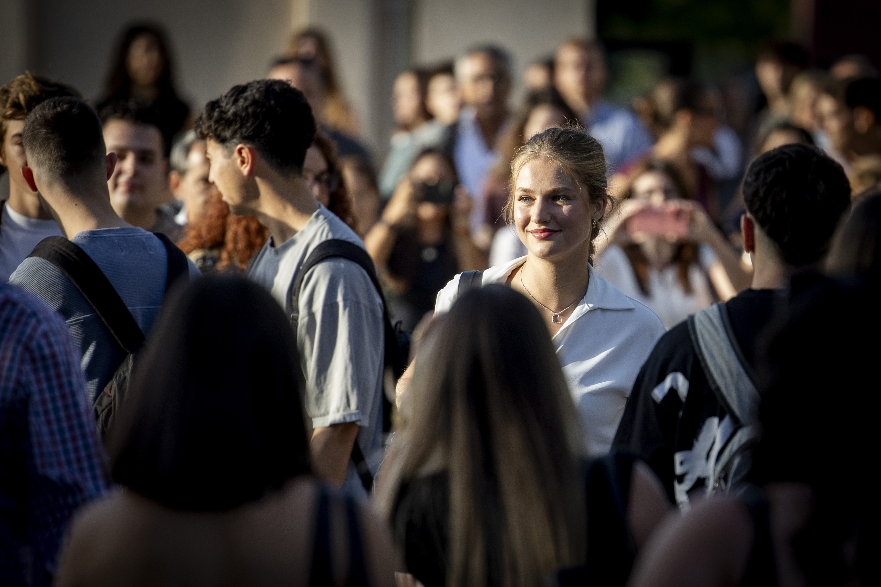 Princess Leonor of Bourbon, Princess of Asturias, begins her first day of classes as she starts a degree in Political Science at Carlos III University.