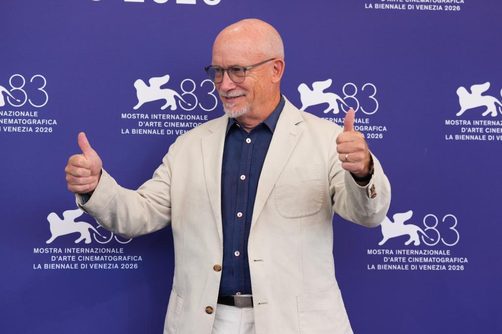 Director Alex Gibney poses for photographers at the photo call for the documentary film 'Musk' d