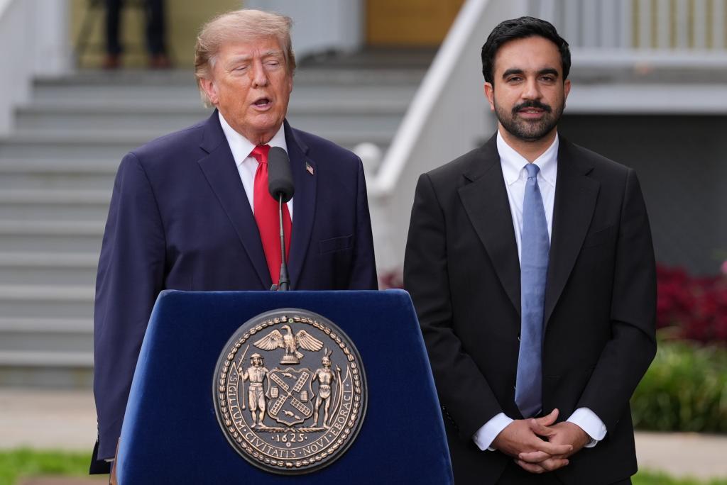 President Donald Trump and New York City Mayor Zohran Mamdani