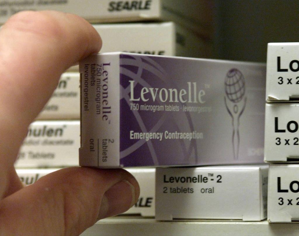 Image of a pack of Levonelle, the "morning-after pill"